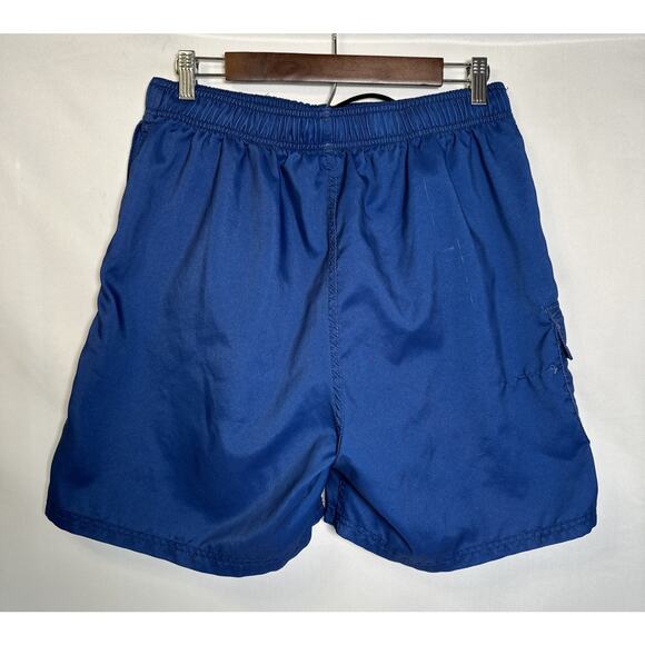 VTG Guy Harvey AFTCO Bluewater Blue Board Shorts Red Marlin Design Size Large - Picture 4 of 8